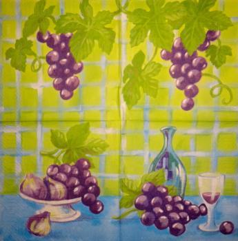 086 Grapes - 3-ply - 35x35 cm
